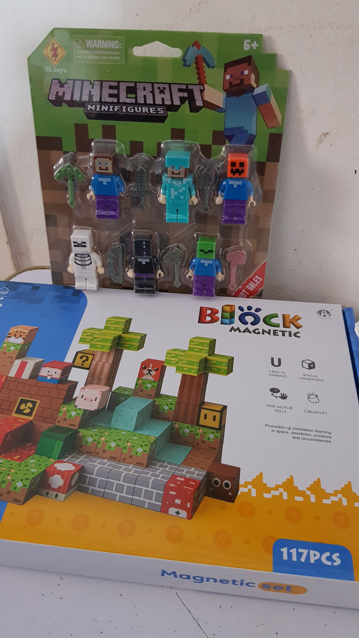 Bloques Magneticos Cubos de Minecraft