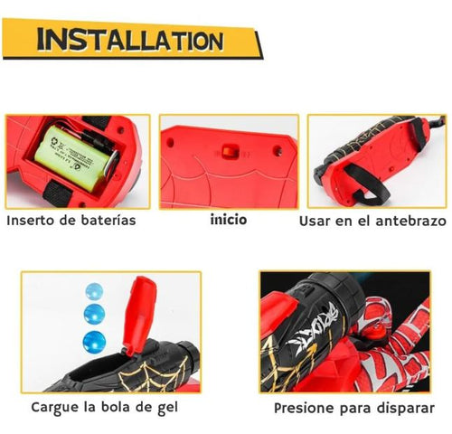 Lanzador Hidrogel Spiderman